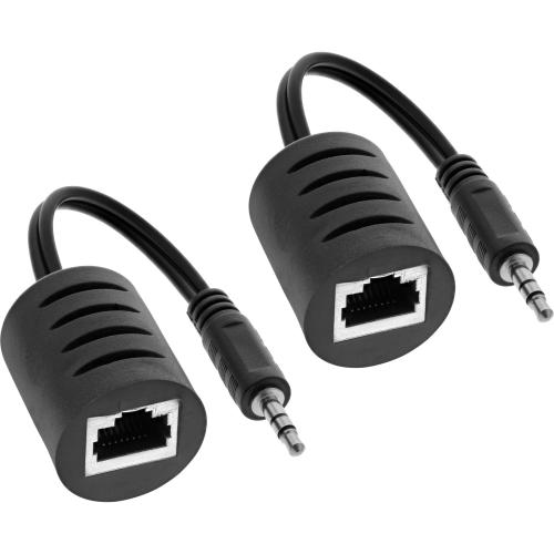 Audio über RJ45 Adapter passiv, 2x Klinke 3,5mm, 2er Pack