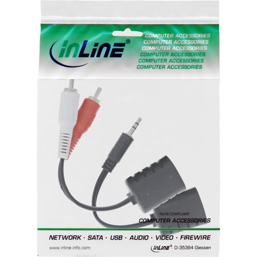 Preview: Audio über RJ45 Adapter passiv, 2x Cinch/1x Klinke
