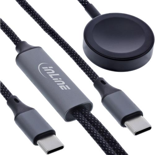 2-in-1 Ladekabel USB-C + Apple Watch, 100 W, 1,2 m