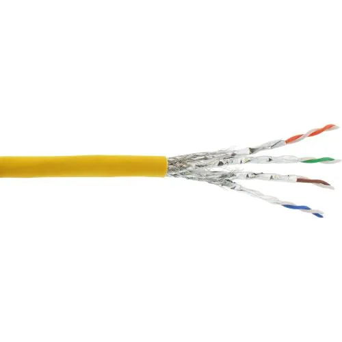 Cat.6A Patchkabel Meterware, S/FTP (PiMf), AWG26, LSZH, 500 MHz, 100 m