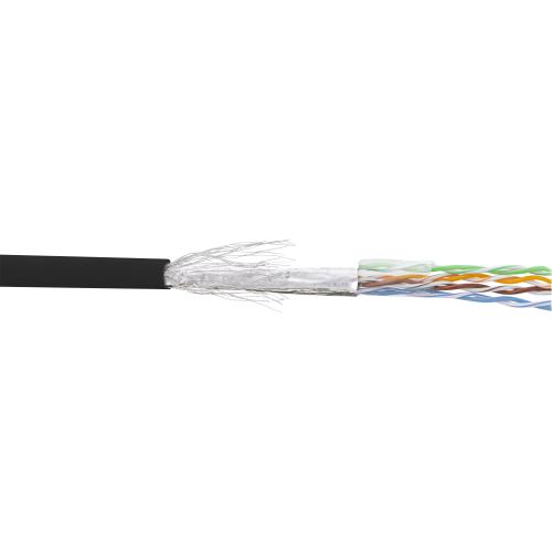 Preview: Cat.5E Patchkabel Meterware, SF/UTP, AWG26, PVC, 100 m