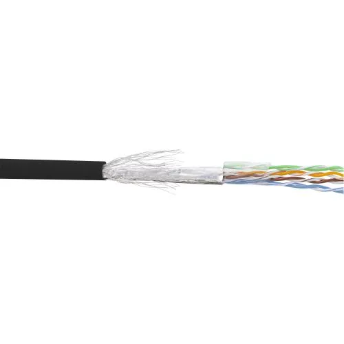 Cat.5E Patchkabel Meterware, SF/UTP, AWG26, PVC, 100 m