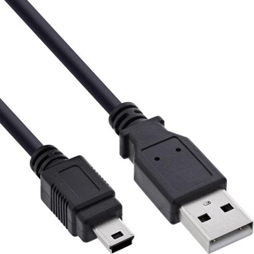 Mini-USB Kabel USB 2.0 – USB-A Stecker auf Mini-B Stecker