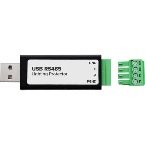 USB zu RS485 Konverter mit Blitzschutz, USB-A auf Schraubklemme