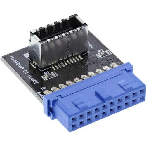 Interner USB-Adapter, 19-pol. USB-3.0-Header auf Key-A Frontpanel