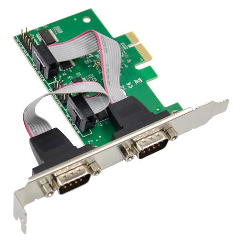 Preview: PCIe x1 Schnittstellenkarte mit 4x RS-232 (seriell), Low Profile