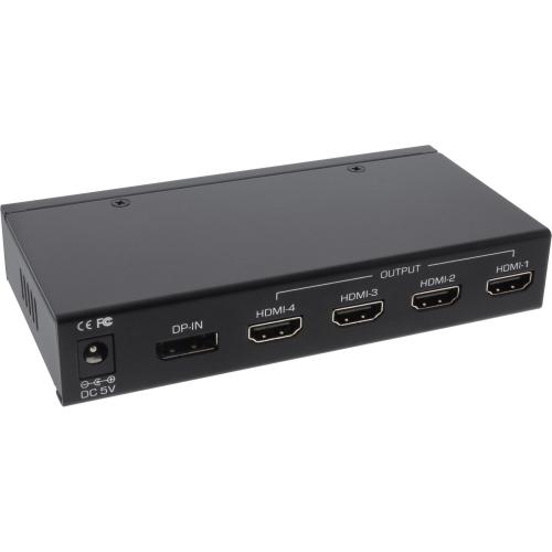 Preview: InLine® Displayport zu HDMI 2x2 Videowand Splitter 1 Eingang auf 4 Ausgänge 4K2K