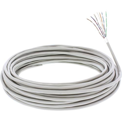 InLine® Telefon Kabel 12adrig 6x2x0,6mm zum Verlegen 100m Rolle