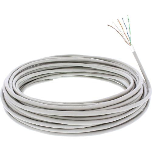 Preview: InLine® Telefon Kabel 8adrig 4x2x0,6mm zum Verlegen 100m Rolle