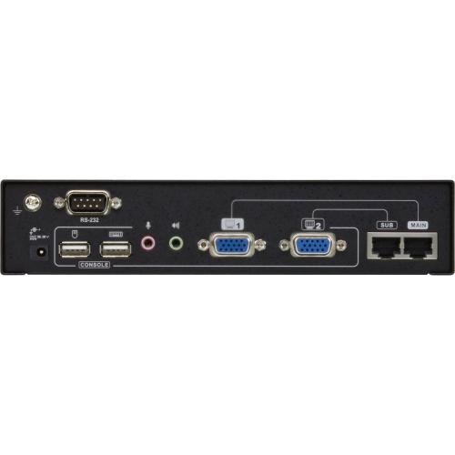 ATEN CE775 Konsolen Extender Dual View USB RS232 mit Audio bis 300m