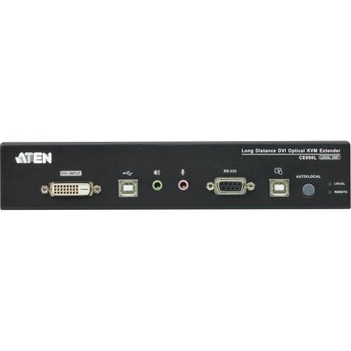 ATEN CE690 Konsolen Extender DVI über LWL USB RS232 mit Audio max. 20km via Glasfaser