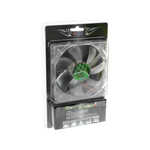 Preview: Lüfter Titan 120x120x25mm TFD-12025GT12Z/V2 (RB) Green Vision