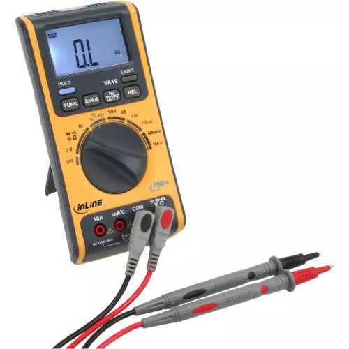 InLine® Multimeter 5 in 1 mit Temperatur- Luftfeuchte- Helligkeits- und Lautstärkemessung