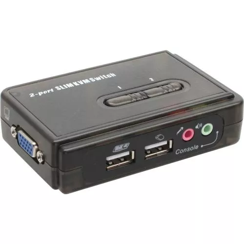 InLine® KVM Switch 2fach USB mit Audio