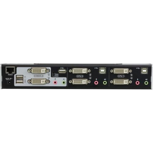ATEN CS1642A KVMP Switch 2fach Dual DVI USB 2.0 Audio