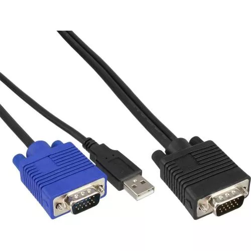 InLine® KVM Kabelsatz USB für 19" KVM Switch Länge 1,8m