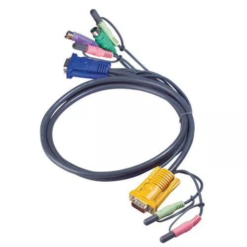 ATEN 2L-5302P KVM Kabelsatz VGA PS/2 Audio Länge 1,8m