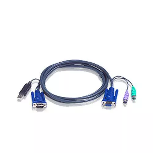 ATEN 2L-5506UP KVM Kabelsatz VGA PS/2 zu USB Länge 6m