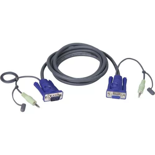 ATEN 2L-2402A KVM Kabelsatz VGA Audio Länge 1,8m