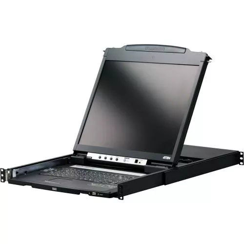 ATEN CL5800N 19" Slideaway KVM LCD Console USB PS/2 Rackmontage