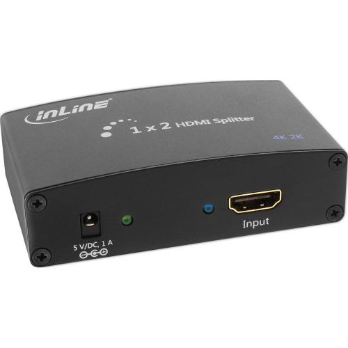 Preview: InLine® HDMI Splitter Verteiler 2fach 4K2K kompatibel