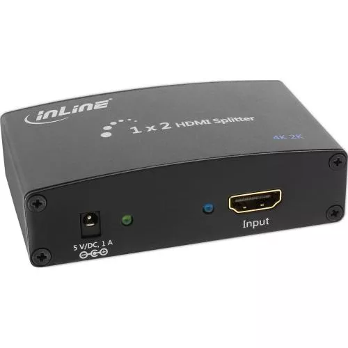InLine® HDMI Splitter Verteiler 2fach 4K2K kompatibel