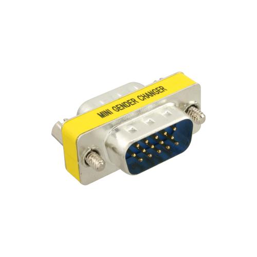 Preview: InLine® Mini Gender Changer 15pol HD Stecker / Stecker