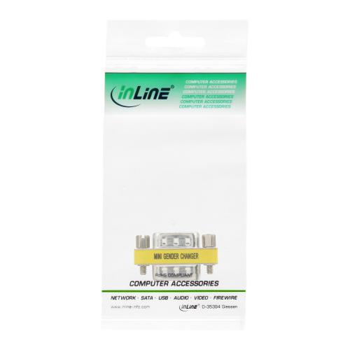 InLine® Mini Gender Changer 15pol HD Stecker / Stecker