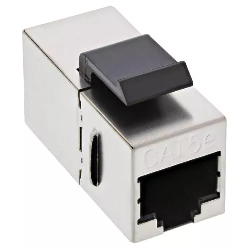 RJ45 Keystone-Modul Cat.5e, Buchse/Buchse, Snap-In, ungeschirmt