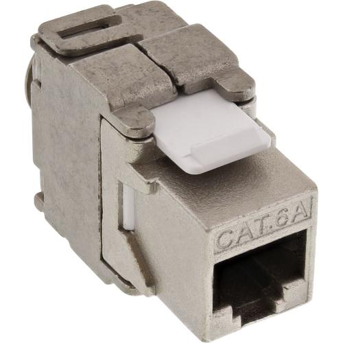 RJ45 Keystone-Modul Cat.6A, geschirmt, LSA-Anschluss, Snap-In