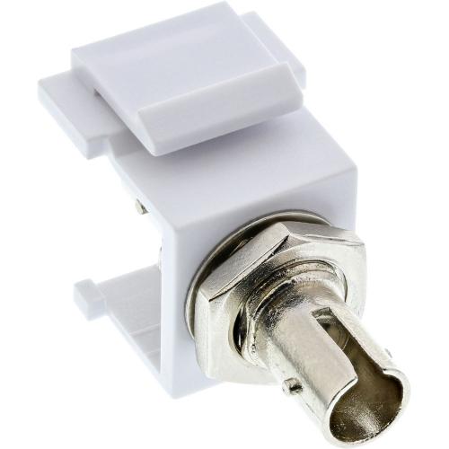 LWL Keystone Snap-In Kupplung ST/ST, Simplex, Multimode, Weiß