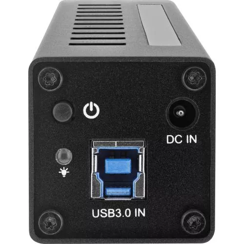 InLine® USB 3.0 Hub 10 Port Aluminiumgehäuse schwarz mit 4A Netzteil