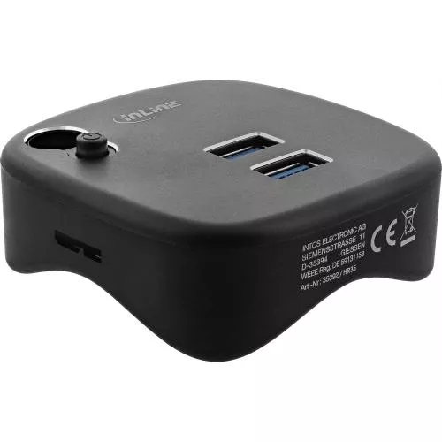 InLine® USB 3.0 Multihub schwarz