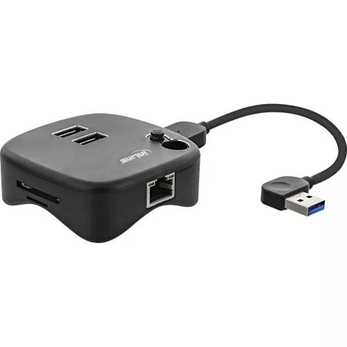 InLine® USB 3.0 Multihub schwarz