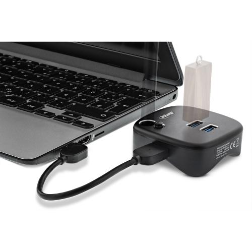 InLine® USB 3.0 Multihub schwarz