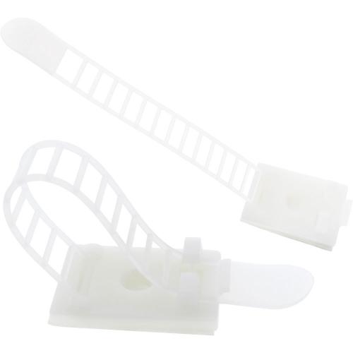 Kabelbinder Bündelklemme 94 mm – Natur, selbstklebend, 10 Stück