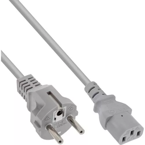 Kaltgerätekabel C13 – Schutzkontaktstecker gerade