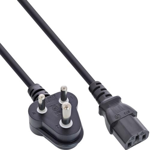 Netzkabel Südafrika Typ D auf C13 – 1,8 m / 5 A