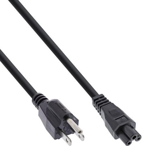 Notebook-Netzkabel USA/Kanada NEMA 5-15 auf C5 – 2 m