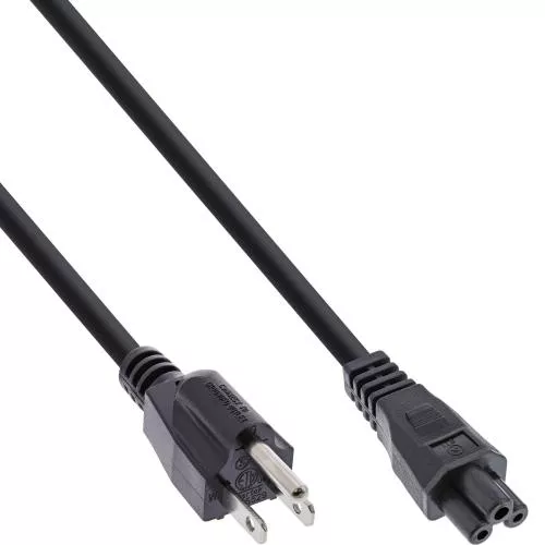 Notebook-Netzkabel USA/Kanada NEMA 5-15 auf C5 – 2 m
