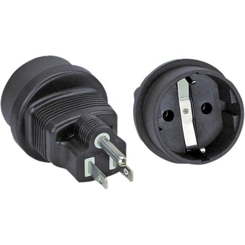 Preview: InLine® Reiseadapter USA Stecker auf Schutzkontakt Buchse