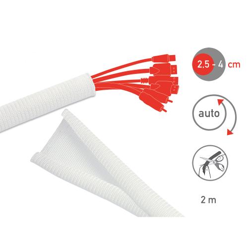 Preview: Label The Cable Tube LTC 5120 Kabelschlauch 2 Meter weiß