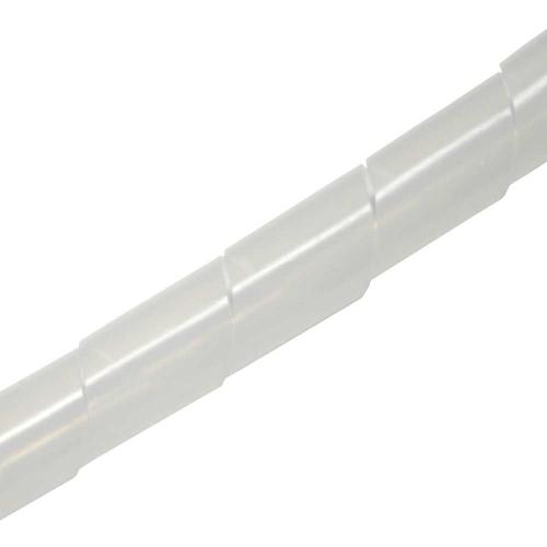 Spiralband Kabelschlauch – 10 m – Ø 14 mm – Weiß