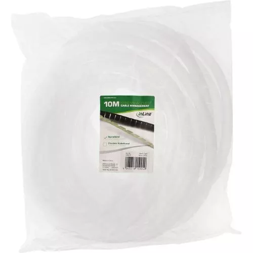 Spiralband Kabelschlauch – 10 m – Ø 18 mm – Weiß