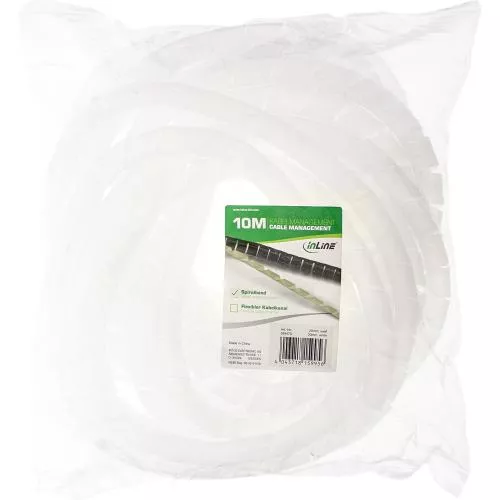 Spiralband Kabelschlauch – 10 m – Ø 20 mm – Weiß