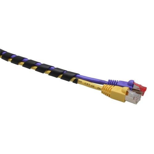 Preview: Spiralband Kabelschlauch – 10 m – Ø 18 mm – Schwarz