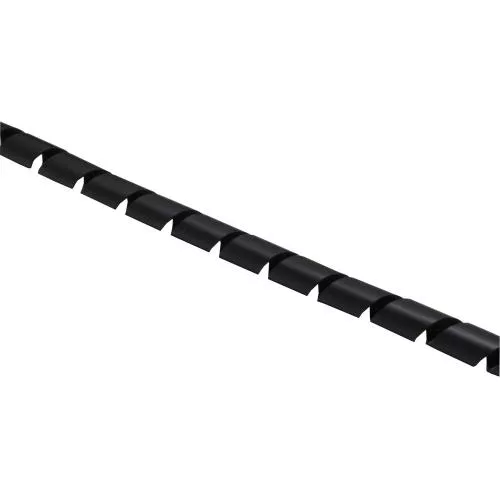 InLine® Spiralband 10m schwarz 25mm