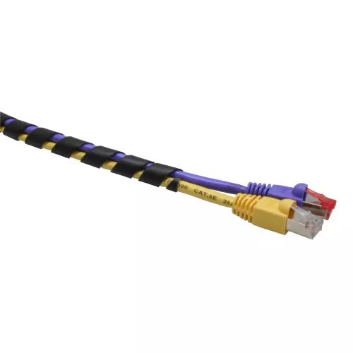 Spiralband Kabelschlauch – 10 m – Ø 25 mm – Schwarz