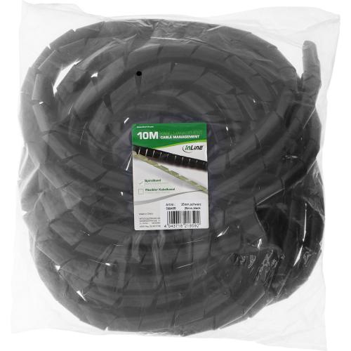 Preview: Spiralband Kabelschlauch – 10 m – Ø 25 mm – Schwarz