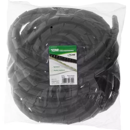 Spiralband Kabelschlauch – 10 m – Ø 25 mm – Schwarz